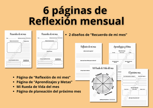 Reflexión de día, semana y mes