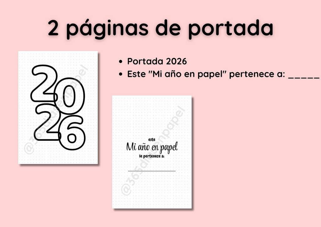 Journal Mi Año en Papel (Atemporal)