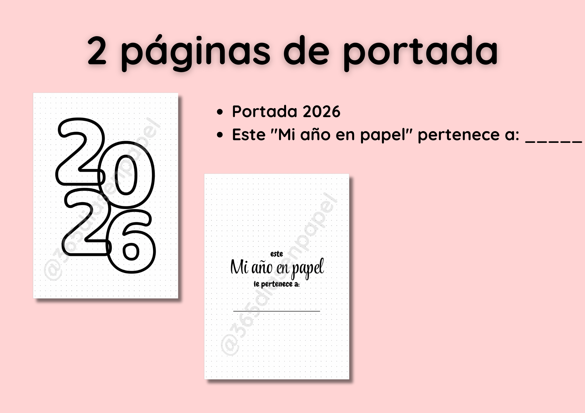 Journal Mi Año en Papel (Atemporal)
