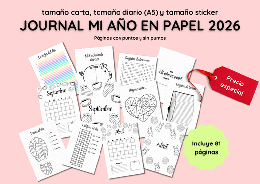 Journal Mi Año en Papel (2026)