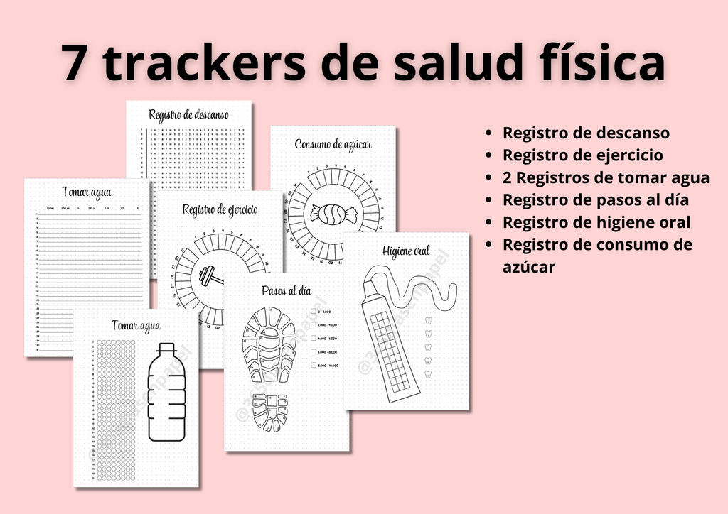 Trackers mensuales (21 diseños)