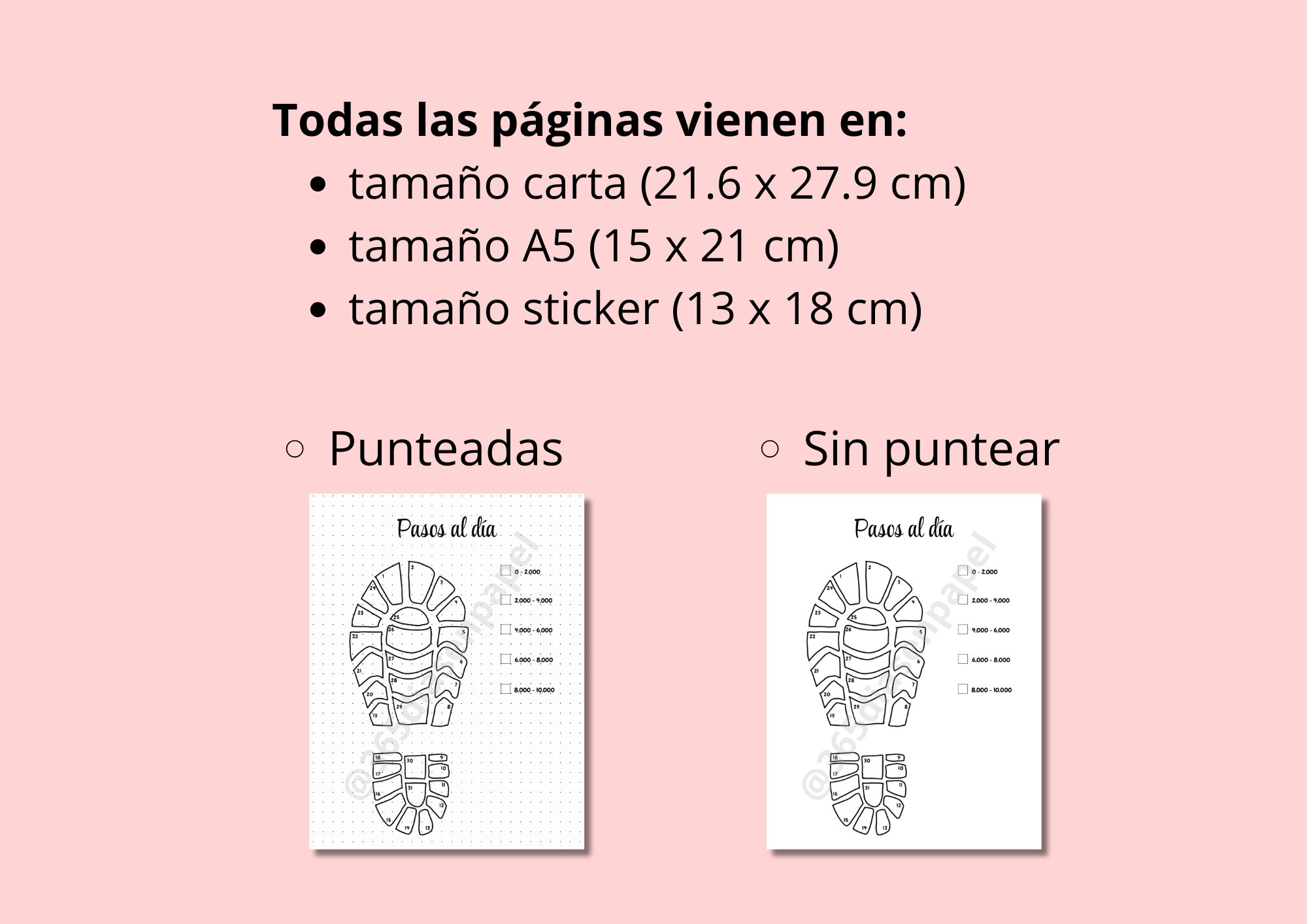 Trackers mensuales (21 diseños)