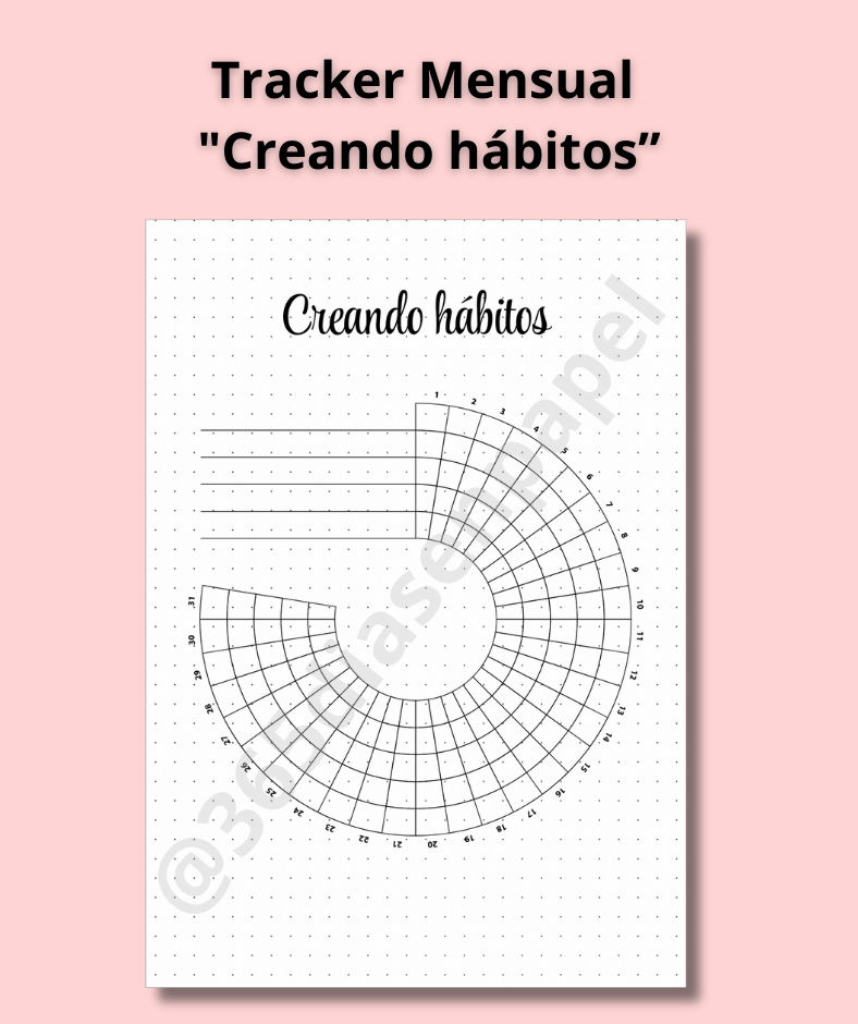Tracker Mensual "Creando hábitos"